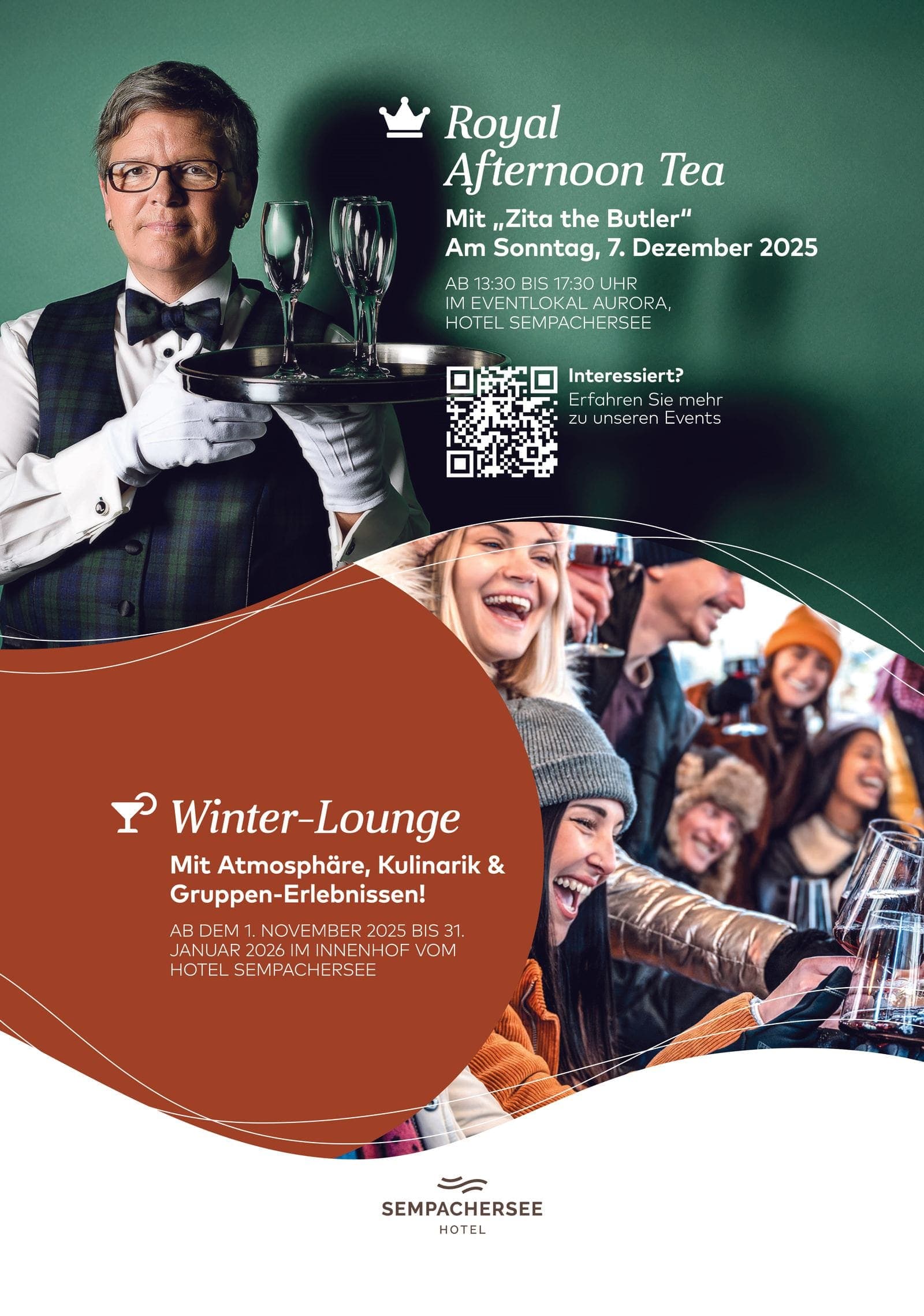 Plakat für die Winterlounge